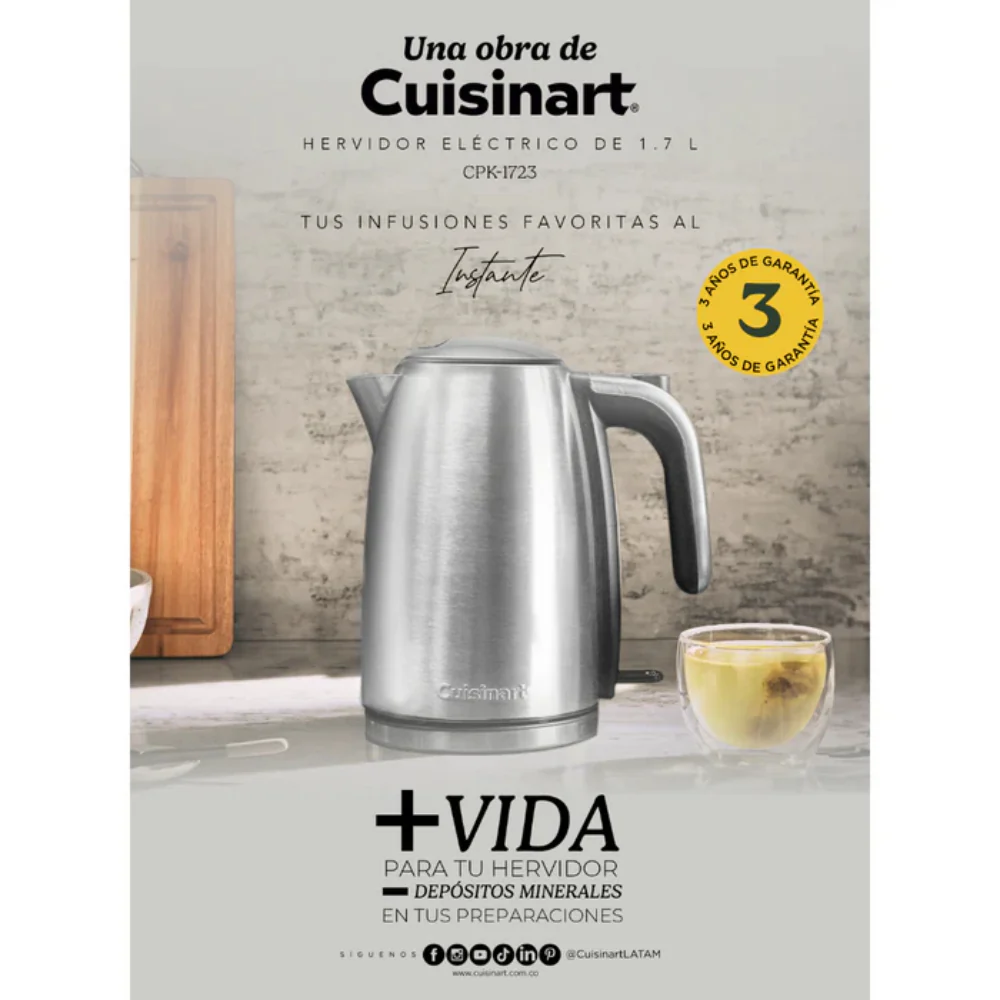 Hervidor Eléctrico de 1.7 L CPK-1723 de Cuisinart® - Image 7