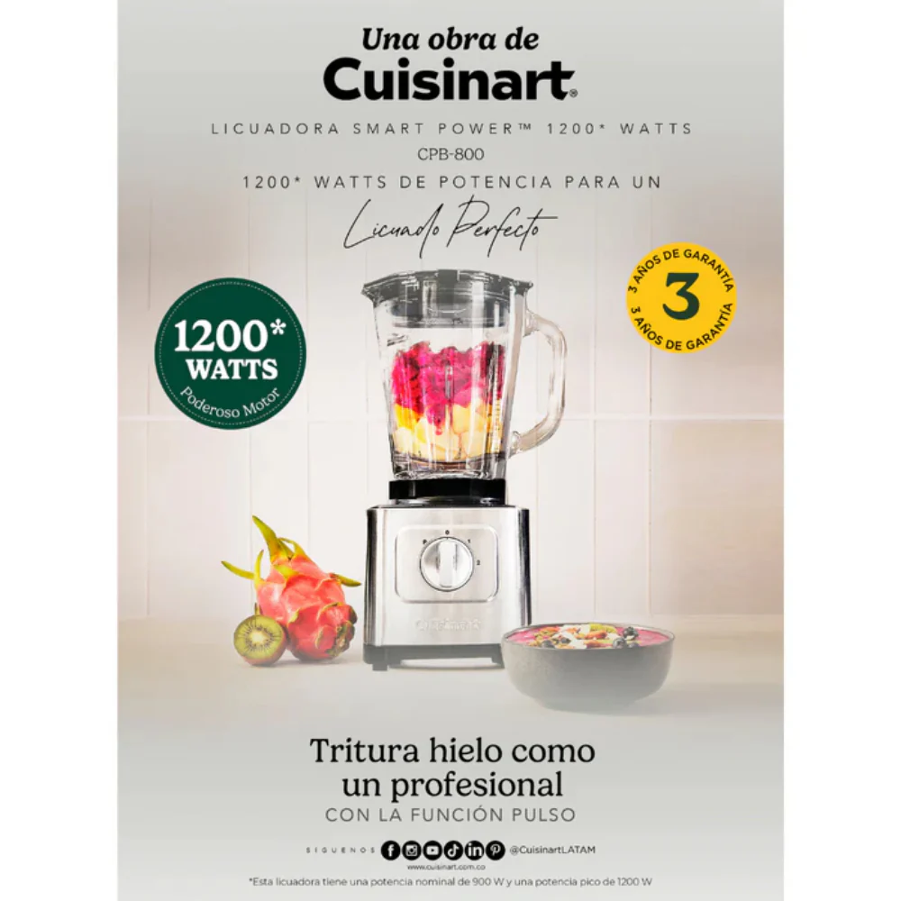 Licuadora Smartpower CPB800BRFP + Moledor de Café DCG-20BKN de Cuisinart® - Image 13