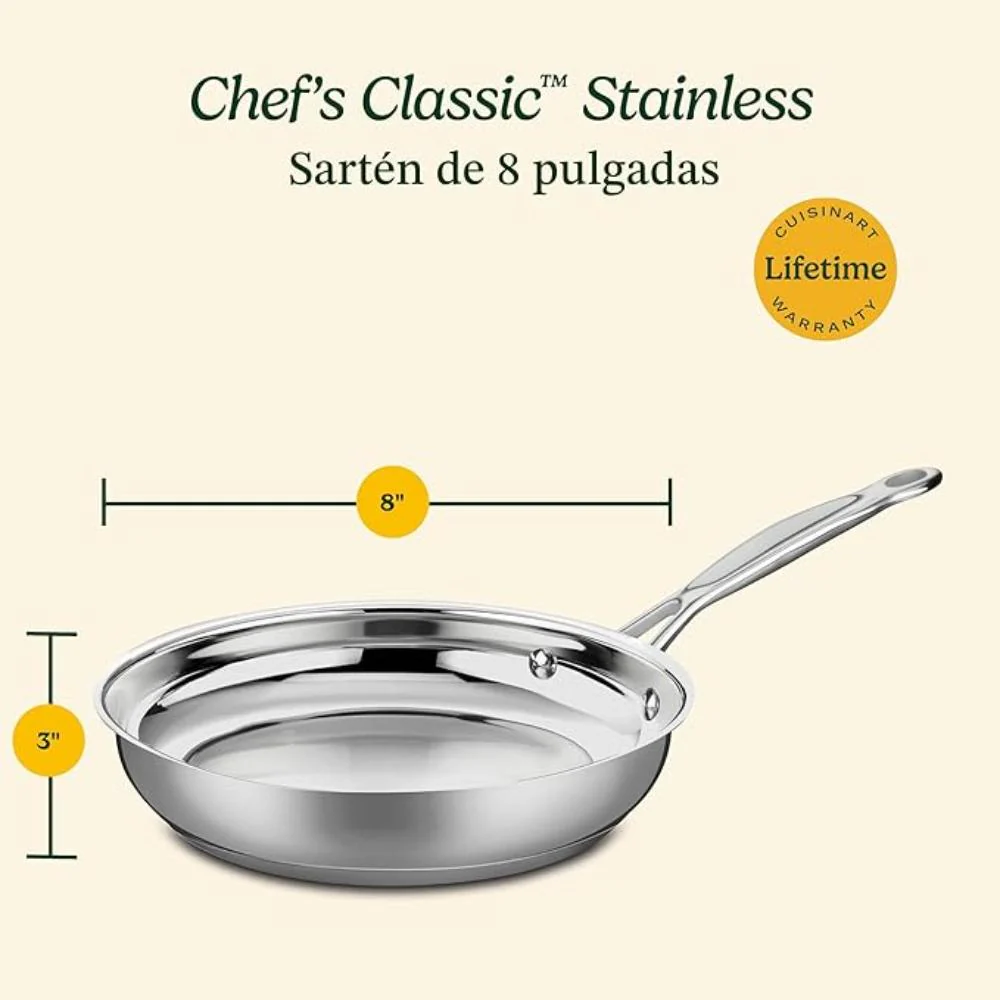 Sartén de acero inoxidable Chef's Classic™ de 8" 722-20C de Cuisinart® - Image 6
