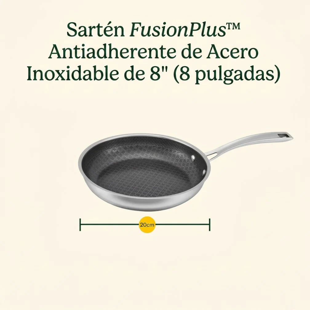 Sartén de Acero Inoxidable FusionPlus™ de 8" FPS22-20C de Cuisinart® - Image 6